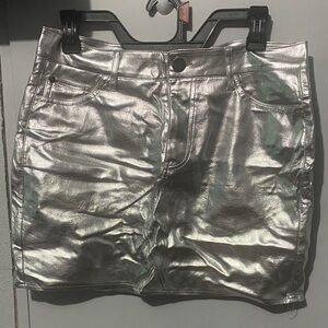 Silver Metallic Skirt